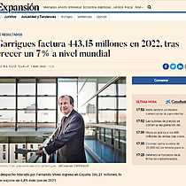 Garrigues factura 443,15 millones en 2022, tras crecer un 7% a nivel mundial